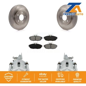 Rear Disc Brake Caliper Rotors And Semi-Metallic Pads Kit For Ford Mustang - Picture 1 of 1