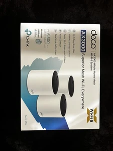 TP-LINK Deco X55 V1 AX3000 Whole Home Mesh Wi-Fi Hotspot Modem, Pack of 3 -... - Photo 1/3