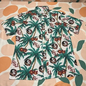 Tellum + Chop Florida State Seminoles Shirt Men’s Large Hawaiian Tropical Beach - Picture 1 of 10