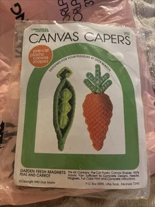 vintage craft with Canvas Capers peas And Carrots - Picture 1 of 2