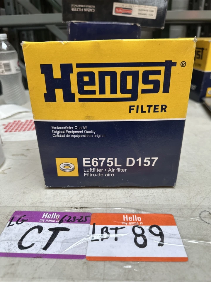 Hengst E675LD157 Air Filters for Audi SQ5 Q5 S5 S4 A5 Quattro A4 2009 - Image 1 of 1