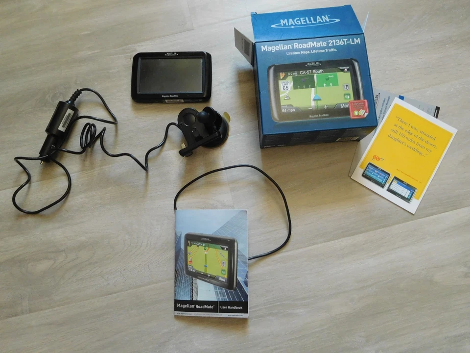 Magellan RoadMate GPS Navigation System 7" Touch Screen 1700- LM Used - Image 1 of 4