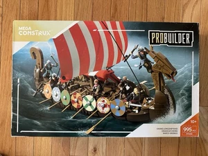 Mega Construx Probuilder FPH88 VIKING LONGSHIP RAID RARE TOY Warfare History SiB - Picture 1 of 6