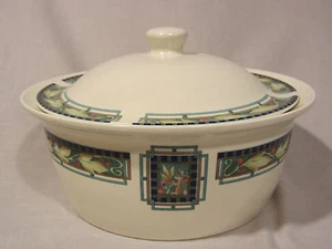 Pfaltzgraff Portfolio FOREST 9" Round Covered Vegetable Casserole Serving Bowl  - Picture 1 of 6