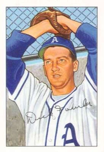 1987 Card Collectors 1952 Bowman Reprint #190 Dick Fowler NM-MT Athletics - Picture 1 of 2