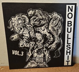 V/A NO BULLSHIT VOLUME 3 7" Ep Compilation PUNK ROCK Hardcore BLACK VINYL OOP - Picture 1 of 1