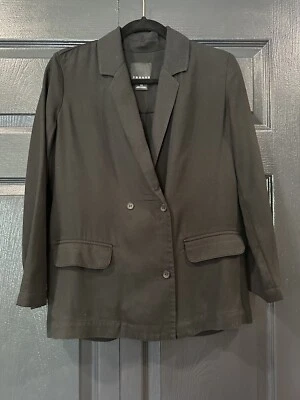 Trouvé 女式 XXS 码西装外套纽扣前黑色 — 第 1/4 张图片