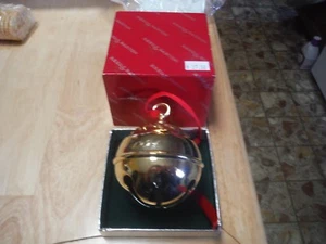 NEW!! REED & BARTON Gold HOLLY BALL CHRISTMAS Goldplate ORNAMENT 1994 with box - Picture 1 of 1