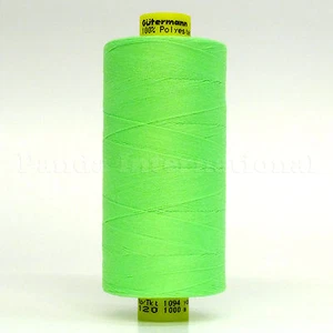 GUTERMANN Mara 120 100% FILO POLIESTERE 1094 iarda/robina colore 3853 verde fluo - Foto 1 di 3