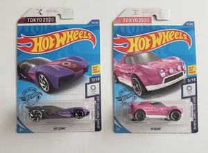 Hot Wheels Diecast Cars Tokyo 2020 Basketball 7/10 and Artistic Gymnastics 5/10 - Picture 1 of 5