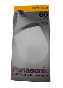 Panasonic Light Capsule BFT15LE-T-C 15W 120V 60HZ Warm Color Light Bulb - Picture 1 of 9