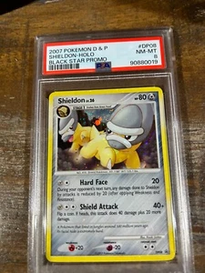POKEMON 2007 Diamante e Perla Stella Nera Promo SHELDON Holo #DP08 PSA 8 RARO - Foto 1 di 2