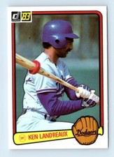 1983 Donruss Ken Landreaux Los Angeles Dodgers #236