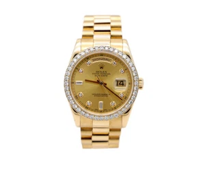 Rolex President Day Date 118238 Yellow Gold Diamond Dial & Bezel Automatic Watch - Picture 1 of 8