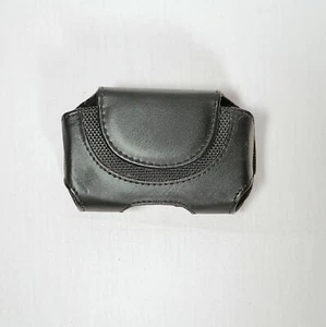 Leather Cell Phone Pouch Wallet Case Holder Vertical Belt Clip Holster Flip - Picture 1 of 7
