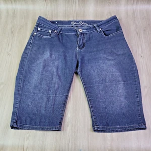 Yom Yom Junior blau Denim Bermuda Shorts Größe 7 Stretch Baumwollmischung niedriger Bund - Bild 1 von 15
