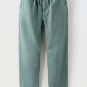 Zara boys darted super stretch trousers - Stylish Green Casual Pants/ 13-14 - Picture 1 of 6