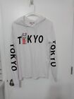 On Fire Tokyo Long Sleeve 100% Cotton Hooded T Shirt XL