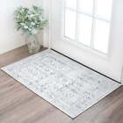 2x3 Modern Gray Small Area Rug, Throw Mat for Indoor,Rugs 2' x 3'