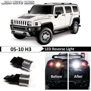 White High Power Reverse Backup 3157 LED Lights Bulb Fits Hummer H3 2005-2010 - Picture 1 of 12