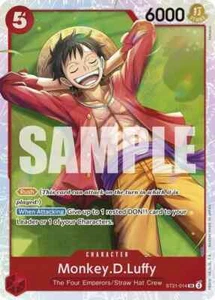Monkey D Luffy (014) ST21-014 SR One Piece TCG Starter Deck EX: Gear 5 Inglés - Imagen 1 de 1