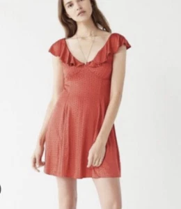 Abito skater Kimchi blu marca rosso piccolo stampa paisley taglia S sconto spedizione - Foto 1 di 8