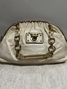 Marc Jacobs Made in Italy Vintage Eggshell Cream Leather Shoulder Bag - Picture 1 of 8