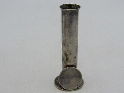Vintage LEONORE DOSKOW MCM Tiny Silver Plate Bud Vase Single Stem Flower B2 • 53.43$