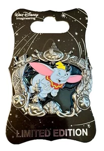Prendedor de atracción de vitrales Disney D23 WDI Dumbo el elefante volador LE 300 MOG - Imagen 1 de 8