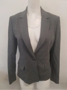 $298 NWT BCBGMAXAZRIA MED HEATHE (LFX4B938) LONG SLEEVE BLAZER JACKET TOP M - Picture 1 of 5
