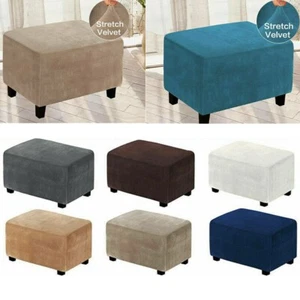 Elastische Fußhocker Abdeckung Stretchhocker Ottoman Sofa Aufbewahrung Slipper Schutz - Bild 1 von 76