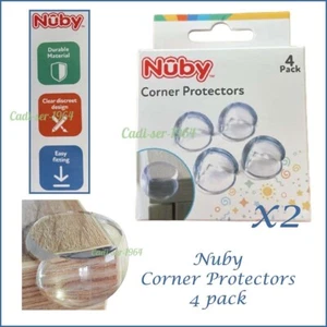 Nuby Corner Protector Cushions Baby Safety Stick On Protectors 2 x 4 Pack NEW - Picture 1 of 24