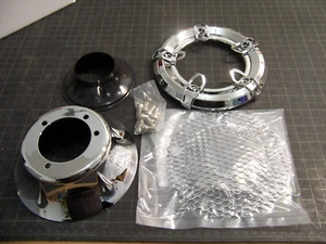 KURYAKYN CRUSHER AIR CLEANER COVER KIT, #509613-001, CHROME - Picture 1 of 6