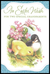 Greeting Card - Bird Chick Chicken - For Grandparents - Easter - 0472 - Picture 1 of 2