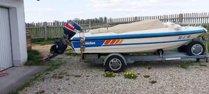 Motorboot, Sportboot mit 60 PS AB mit Harbeck Trailer - Bild 1 von 12