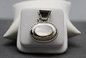 STERLING SILVER SOUTHWESTERN STYLE OPAL AND TURQUOISE CHARM PENDANT #E985 - Picture 1 of 2