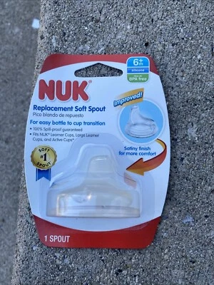 Caño de silicona de repuesto NUK, transparente, paquete de 1/1 unidad (pack 1) Foto 1 de 2