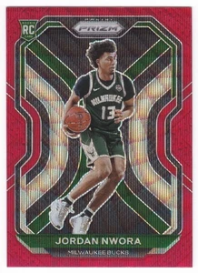 2020-21 Panini Prizm Jordan Nwora RC #273 Rookie Red Wave Prizm SP Parallel - Picture 1 of 2