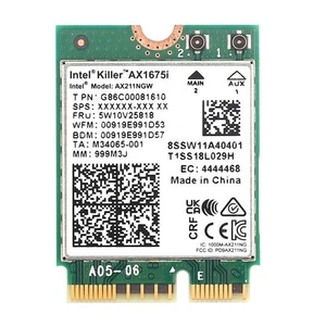 Killer Series für Intel AX1675i WiFi 6E Gaming Adapter Upgrade | CNVio2 M.2 - Bild 1 von 5