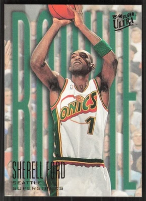 Sherrell Ford, 1995-96 Ultra, #273, Seattle SuperSonics, RC - Image 1 of 2