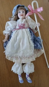Heirloom Bo Peep Franklin Mint Doll 12 Inch - Picture 1 of 10