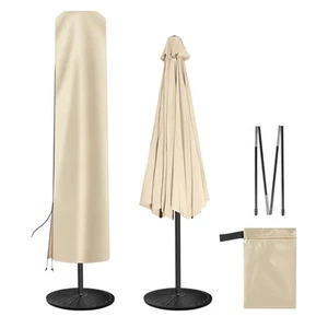 Patio Umbrella Cover - Waterproof 420D Oxford Outdoor Umbrella Covers With Fo... - Picture 1 of 7