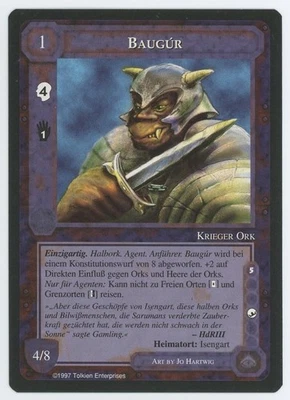1996 Middle-Earth Dark Minions Baugúr - GERMAN PROMO - MINT & UNPLAYED - Image 1 of 2