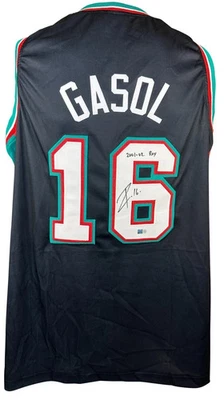 Camiseta firmada autografiada por Pau Gasol NBA Memphis Grizzlies Steiner SOA Foto 1 de 3