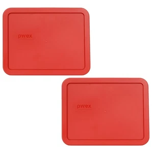 Pyrex 7211-PC 6 Tazze Coperchio Rosso Papavero (Confezione da 2) - Foto 1 di 3