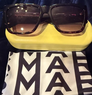 NWOT-Brand New Authentic Marc Jacobs Sunglasses, dark brown tortoiseshell - Image 1 of 4