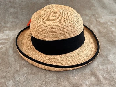 Tilley женщин большие поля Raffia шляпа новый с ярлыком - UPF-50 + - Изображение 1 из 4