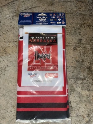 University Of Nebraska 27" x 37" Vertical Flag - Image 1 of 2