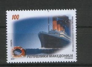 MACEDONIA--MNH** SELLO-ENVÍO-100 AÑOS TITANIK-2012. - Imagen 1 de 2
