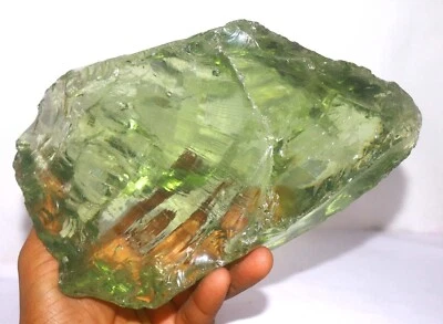 DYED Day Offer 10325Ct Big Size Certified/200mm Brazil Lemon Topaz Rough NS - Image 1 of 4